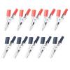 10 pcs 50mm Plastic Handle Test Probe Metal Alligator Clips(5pcs red) view 1