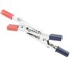 10 pcs 50mm Plastic Handle Test Probe Metal Alligator Clips(5pcs red) view 4