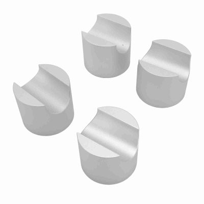 4pcs Booster Aluminum Alloy Power/Speaker Cable Riser AC Power Wire Stabilizer Audio Cord Holder Crimp Cable Holder Pin (Silver)