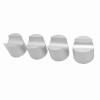 4pcs Booster Aluminum Alloy Power/Speaker Cable Riser AC Power Wire Stabilizer Audio Cord Holder Crimp Cable Holder Pin (Silver) view 2