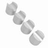 4pcs Booster Aluminum Alloy Power/Speaker Cable Riser AC Power Wire Stabilizer Audio Cord Holder Crimp Cable Holder Pin (Silver) view 3