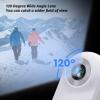 1080P Thumb Action Camera, Mount Anywhere, Small Body Camera with Back Clip, Portable Vlogging Camera, Helmet Camera for Cycling (White) view 3