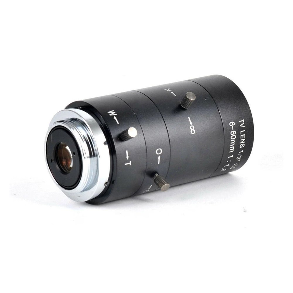 6-60mm 1/3" Industrial Camera Manual Zoom Lens CS Mount CCTV Lens