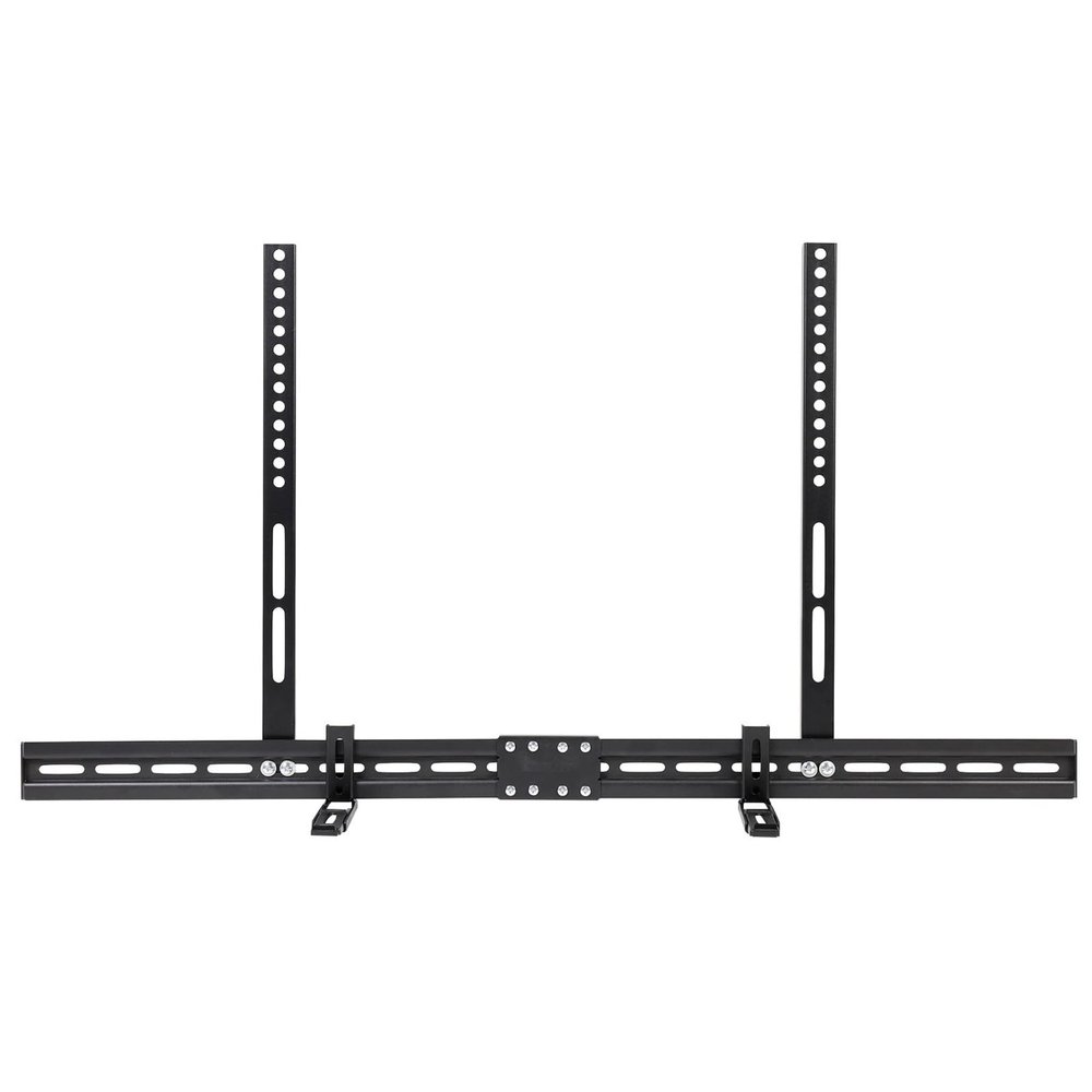 AEMALL Universal Soundbar Brackets Under TV, Soundbar TV Mount Fits Soundbars with or Without Holes Soundbar Mount
