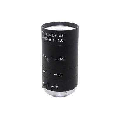 5-50mm 6-60mm 2.8-12mm Megapixel Varifocal Lens Manual Zoom & CS Mount CCTV Lens for CCTV Camera(6-60mm)