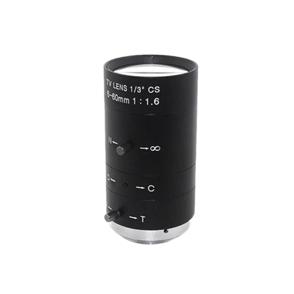 5-50mm 6-60mm 2.8-12mm Megapixel Varifocal Lens Manual Zoom & CS Mount CCTV Lens for CCTV Camera(6-60mm)