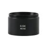 0.3X/0.5X/0.7X/0.75X/1.5X/2X Trinocular Binocular Stereo Microscope Auxiliary Objective Lens M48 Mount Barlow Glass(0.5X) view 1
