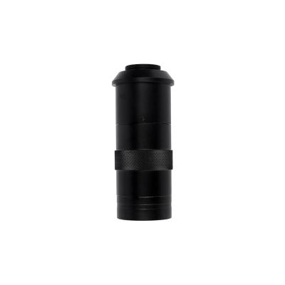 0.7X~4.5X Magnification 130X 180X 150X Adjustable Zoom C Mount Lens 25mm for HDMI VGA USB Industry Video Microscope Camera(130X)