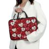15 15.6 17 17.3 inch Neoprene Laptop Computer PC Handbag Carrying Case Laptop Sleeve Bag Compatible with Most Laptop Notebook(HeartsRed) view 3