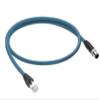 0985 806 103/5M, Ethernet Cables/Networking Cables Ethernet I/P, high-Flex, Double-Ended Cord Set, M12 Male to RJ45 Male, 4 pin, D-Coded, 24 AWG, Teal TPE Jacket, view 1