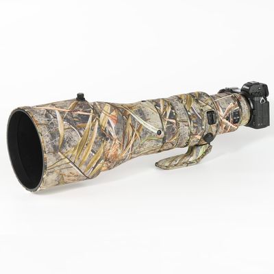 CHASING BIRDS Lens Camouflage Waterproof Coat for Nikon Z 600mm f/4 TC VR S Rainproof Lens Protective Cover Version IV (New Reed Camouflage, with Z 1.4X)