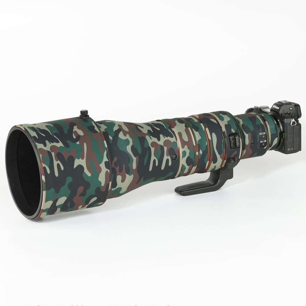 CHASING BIRDS Lens Camouflage Waterproof Coat for Nikon Z 600mm f/4 TC VR S Rainproof Lens Protective Cover Version IV (Military Green Camouflage)