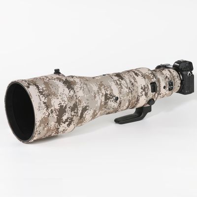 CHASING BIRDS Lens Camouflage Waterproof Coat for Nikon Z 600mm f/4 TC VR S Rainproof Lens Protective Cover Version IV (Brown Grid, with Z 2X)