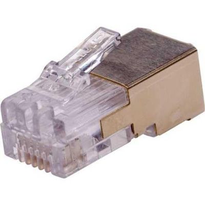 01182-001 Shielded RJ12 Connectors, 10-Pack