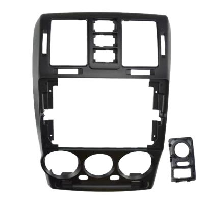 Auto parts 9 INCH 2 Din Car Audio Frame GPS Navigation Fascia Panel Car DVD Plastic Frame Fascia For 2002-2011 For HYUNDAI GETZ Installation Stable features and high reliability(Right wheel-Black)