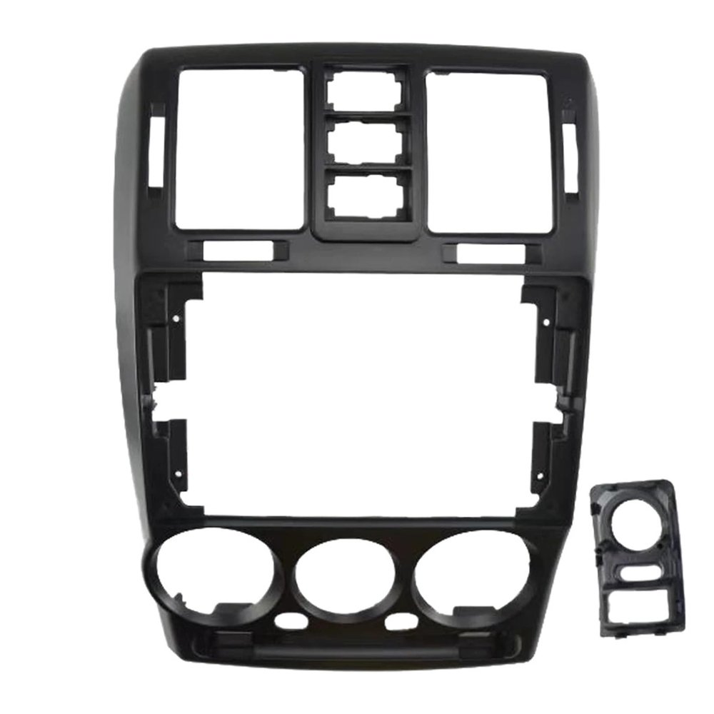 Auto parts 9 INCH 2 Din Car Audio Frame GPS Navigation Fascia Panel Car DVD Plastic Frame Fascia For 2002-2011 For HYUNDAI GETZ Installation Stable features and high reliability(Right wheel-Black)