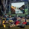 120-inch Portable HD Projector Screen with 16:9 Foldable Projection Curtain, Polyester for Home Office use (84 inches) view 4