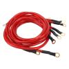 5 Pcs Car Earth Ground Cable, Car Grounding Cable Improve Start Performance DC 0 To 48V Copper Clad Aluminium PVC for Car Boat Truck SUV (Red) view 1