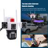 3 Lens Outdoor Security Camera, Pan Tilt Surveillance Camera, Baby Pet Camera, 2 Way Talk, Human Detection, 360 View (US Plug) view 4
