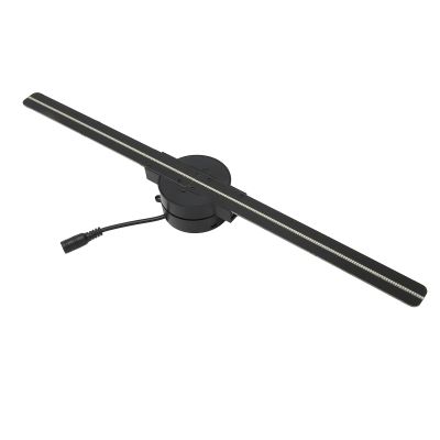 3D Hologram Fan, 16.5 3D Hologram Projector HD LED Holographic Christmas Tree Advertising Display with Net, 2 Blades, Holographic Fan for Business Bar Halloween (US)