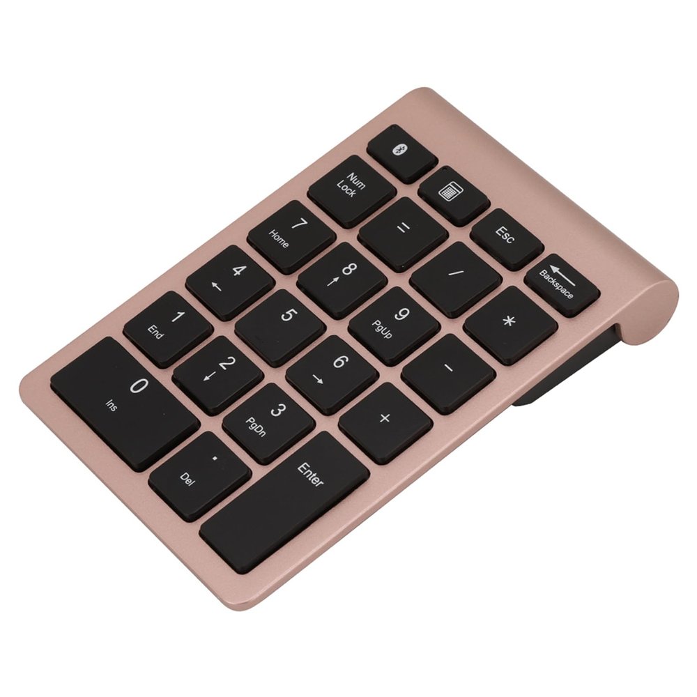 FILFEEL Numeric Keyboard Ultrathin Design 5.0 Keypad 22 Keys for Android OS (Rose Gold)