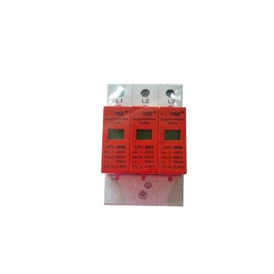 60KA 420v 3 Pole 60A SPD Household Surge Protector Protective Low-Voltage Arrester Device Surge Protective Device