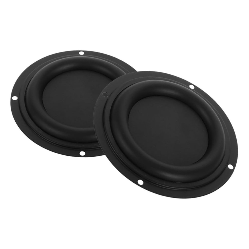 SOLUSTRE 2pcs Round Bass Speaker Diaphragm Radiator Film Rubber Vibration Diaphragm for Home Theater and Concert Audio Systems Easy Installation Replacement