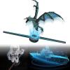 3D Hologram LED Fan Projector, 3D Hologram Christmas Tree 16.5" High Resolution Holographic Fan for Shop, Bar, Halloween Party Advertising Display,2PCS view 1