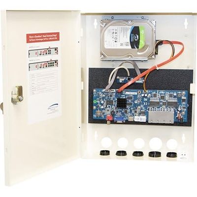 SpecoTechnologies N8WNRL 8-Channel NVR with Built-in PoE, 3TB HDD, and Sleek Black Design Reliable Surveillance Solution
