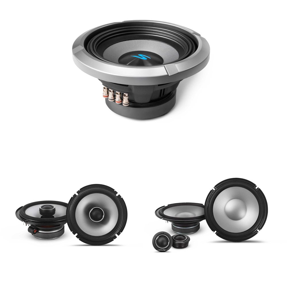 Alpine S-Series S2-S80C, S2-S65 & S2-W8D4 8" Bundle