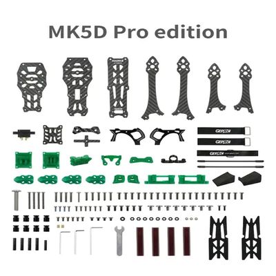 CUIPPWRJ GEP-MK5D O3 DeadCat Frame Mark 5 Compatible with 03 Air Unit HD VTX Aluminum Side Plate Compatible with Racing Drone Parts(Pro Green)