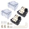 ROYALEAD Car Sound Wiring Junction Box Power Distribution Unit with 4GA Input 8GA Output with Hexagonal Wrench&Self Tapping Screw view 1