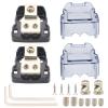 ROYALEAD Car Sound Wiring Junction Box Power Distribution Unit with 4GA Input 8GA Output with Hexagonal Wrench&Self Tapping Screw view 3