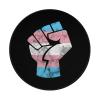 Rqwaaed Resist Fist Transgender Flag Trans Pride 2 PCS Charming Round Mouse Pad Cute Design Non-Slip Waterproof 8x8 in view 1