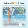 Yolansin 4K60FPS Action Camera Touchscreen, 40M Waterproof Underwater Camera with 64G SD Card, 6-Axis Stabilization Motorcycle Camera 8X Zoom with 2.4G Remote Control 2 * 1350 mAh Batteries view 2