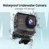 Yolansin 4K60FPS Action Camera Touchscreen, 40M Waterproof Underwater Camera with 64G SD Card, 6-Axis Stabilization Motorcycle Camera 8X Zoom with 2.4G Remote Control 2 * 1350 mAh Batteries view 4