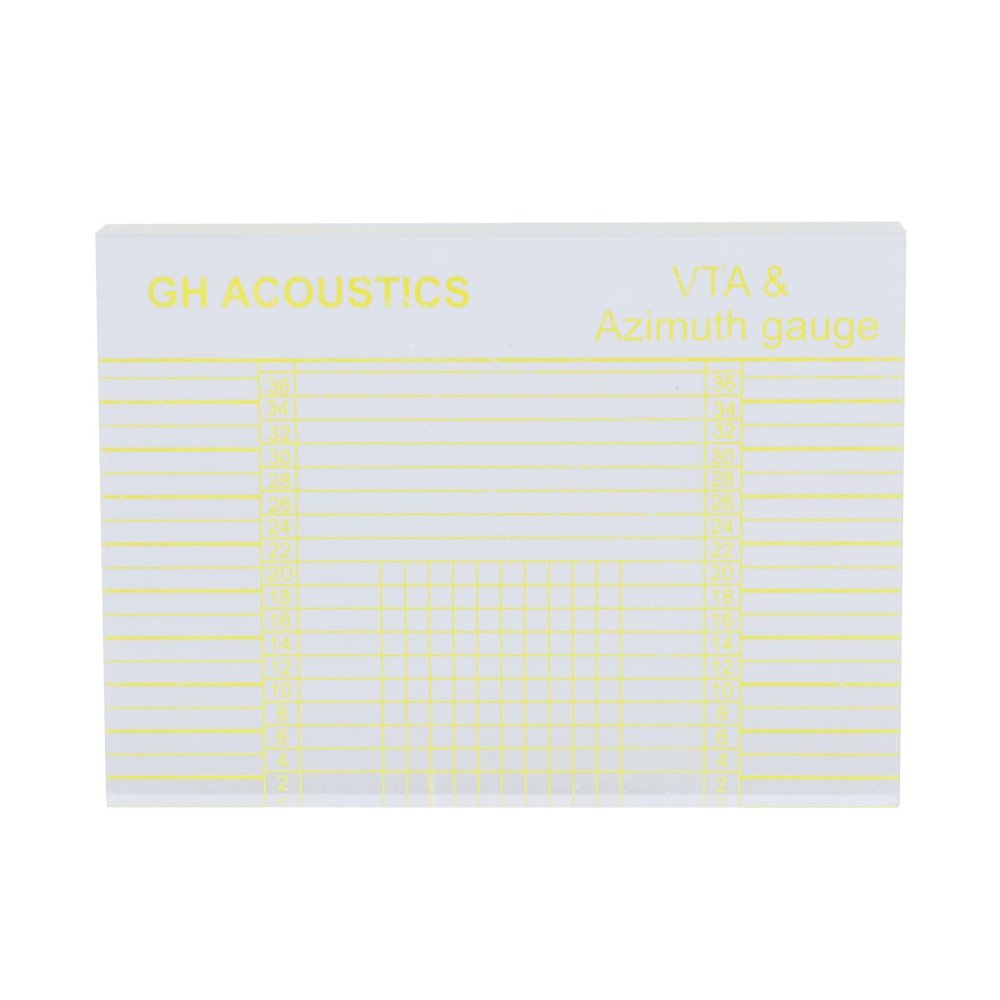 Acrylic VTA Azimuth Ruler VTA& Azimuth Gauge for Accurate Turntable Styluses and Tonearm Calibration Acrylic Alignment