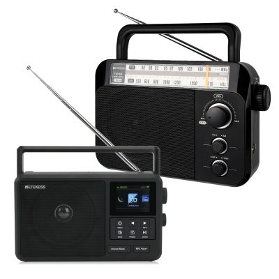 Retekess TR604 AM FM Radio,High/Low Tone Mode,Bundle with TR640,Internet Radios,Bluetooth Receiver,Global Radio Stations
