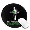 Rqwaaed Bone Marrow Transplant Fight Cancer Ribbon 2 PCS Charming Round Mouse Pad Cute Design Non-Slip Waterproof 8x8 in view 2