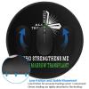 Rqwaaed Bone Marrow Transplant Fight Cancer Ribbon 2 PCS Charming Round Mouse Pad Cute Design Non-Slip Waterproof 8x8 in view 4
