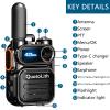 Global Walkie Talkies with Sim Cards Unlimited Range Global Walkie Talkie Cellular Radio Push-to-Talk Long Distance Intercom Handheld PoC Two-Way Radio (with LED Flashlight) view 2