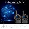 Global Walkie Talkies with Sim Cards Unlimited Range Global Walkie Talkie Cellular Radio Push-to-Talk Long Distance Intercom Handheld PoC Two-Way Radio (with LED Flashlight) view 3