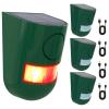 ChunHee Solar Motion Sensor Alarm Outdoor 4 Working Mode Motion Activated Alarm 129dB Loud Sound Noise Maker IP65 Waterproof Motion Detector with Strobe Light for Yard Farm Garden 4PC view 1