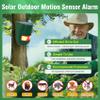ChunHee Solar Motion Sensor Alarm Outdoor 4 Working Mode Motion Activated Alarm 129dB Loud Sound Noise Maker IP65 Waterproof Motion Detector with Strobe Light for Yard Farm Garden 4PC view 2
