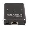 2.5G 5G Network Bidirection Switch, 2 in 1 Out Or 1 in 2 Out Two Way 2 Port RJ45 Network Switch for RJ45 Internal External Network Switch, Easy Setup, Small Size, Aluminum Alloy view 3