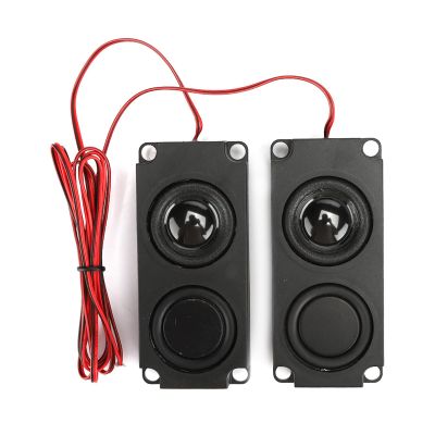 40mm 8 5W Portable Heavy Bass Cavity Magnetic Dual Speaker for TV Monitor, Sofa Massage Chairs, Black ABS 99x45x21mm (2 Speakers)