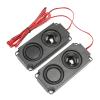 40mm 8 5W Portable Heavy Bass Cavity Magnetic Dual Speaker for TV Monitor, Sofa Massage Chairs, Black ABS 99x45x21mm (2 Speakers) view 3