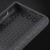 Dual Layer Shockproof TPU Carbon Fiber Textured Hard Rugged Protective Skin Cover Shell Case for Sony Walkman NW-A300 Series NW-A306 NW-A307 (Black) view 4