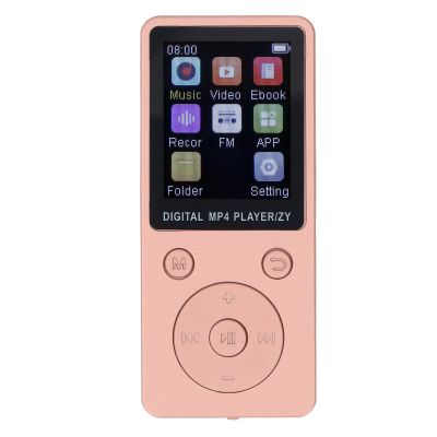 BT5.0 HiFi Music Player with 1.8 Inch Color Screen Supports Video and Image Recording for Daily Entertainment (Gold)