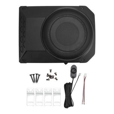 10 Inch 600W Ultra Thin Car Under Seat Subwoofer, with Tweeter and Variable Bass Boost, Easy Installation for Trucks and Cars, Precise PWM Control, Aluminum Alloy Material